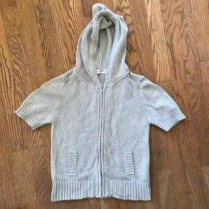 ZARA TRF SWEATER TOP CARDIGAN HOODIE GREY SMALL